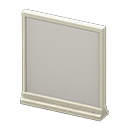 Short simple panel Plain Panel White