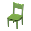 Simple chair Green Cushion color Green