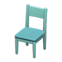 Simple chair Light blue Cushion color Blue