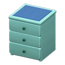 Animal Crossing Simple small dresser|Blue Cloth Blue Image