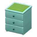 Simple small dresser Green Cloth Blue