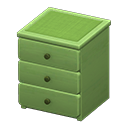 Simple small dresser Green Cloth Green