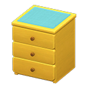 Simple small dresser Light blue Cloth Yellow