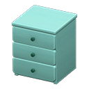 Simple small dresser None Cloth Blue