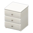 Simple small dresser None Cloth White