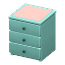 Simple small dresser Pink Cloth Blue