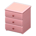 Simple small dresser Pink Cloth Pink