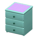 Simple small dresser Purple Cloth Blue