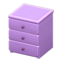 Simple small dresser Purple Cloth Purple