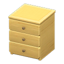 Simple small dresser Yellow Cloth Natural