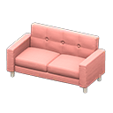 Simple sofa Pink Fabric color White