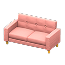 Simple sofa Pink Fabric color Yellow
