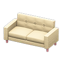 Simple sofa White Fabric color Pink