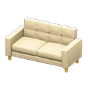 Simple sofa White Fabric color Yellow