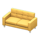 Simple sofa Yellow Fabric color White