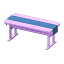 Simple table Blue Cloth Purple
