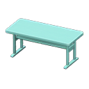 Simple table None Cloth Blue