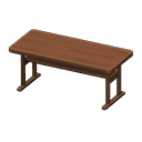 Simple table None Cloth Brown