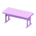 Simple table None Cloth Purple