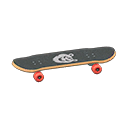 Animal Crossing Skateboard|Animal Sticker Black Image