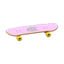 Skateboard Animal Sticker Pink