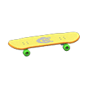 Skateboard Animal Sticker Yellow