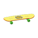 Skateboard Gyroid Sticker Yellow