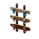 Skateboard wall rack Simple