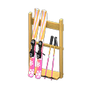 Ski rack Pink