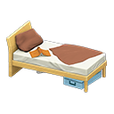 Sloppy bed Brown Bedding color Light wood