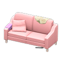 Sloppy sofa Beige Discarded clothing Pink