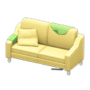 Sloppy sofa Light green Discarded clothing Yellow