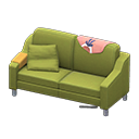 Sloppy sofa Pink Discarded clothing Green