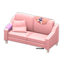 Sloppy sofa Pink Discarded clothing Pink