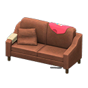Sloppy sofa Red Discarded clothing Brown