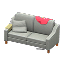 Sloppy sofa Red Discarded clothing Gray
