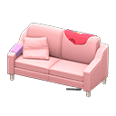 Sloppy sofa Red Discarded clothing Pink