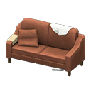 Sloppy sofa White Discarded clothing Brown