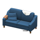 Sloppy sofa White Discarded clothing Navy blue