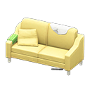 Sloppy sofa White Discarded clothing Yellow