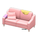 Sloppy sofa Yellow Discarded clothing Pink