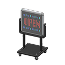 Small LED display OPEN Display Black