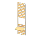 Small wooden partition Light wood