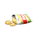Snack Green & red Packaging color Chocolate-chip cookies