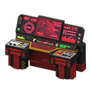 Spaceship control panel Topography data Main monitor Red