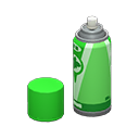 Spray can Green Label