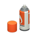 Spray can Orange Label
