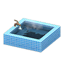 Animal Crossing Square bathtub|Blue tile Image