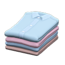 Stack of clothes Light-colored shirts Clothing