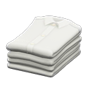 Stack of clothes White shirts Clothing
